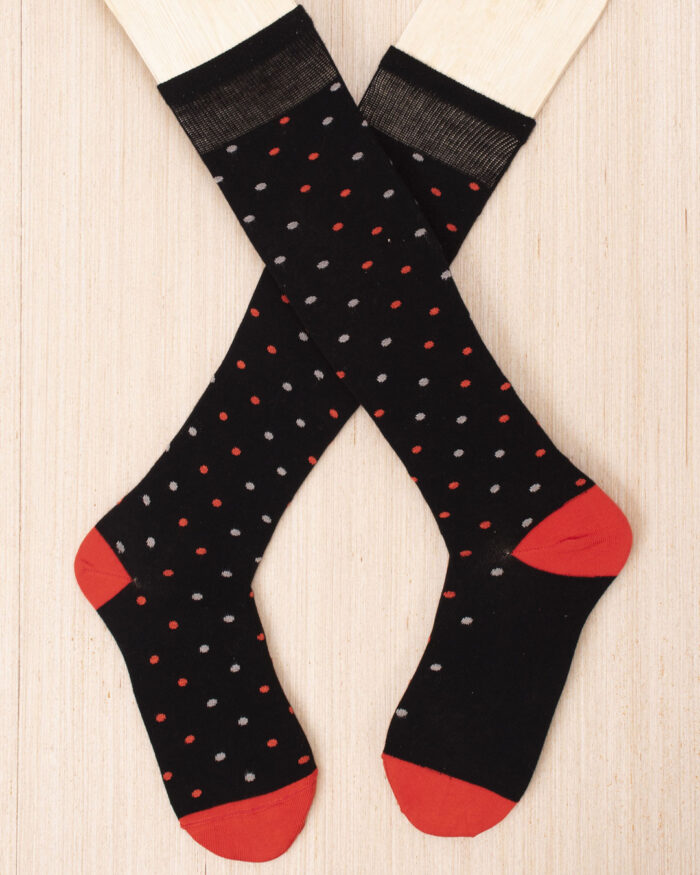 Calza in bamboo fantasia pois