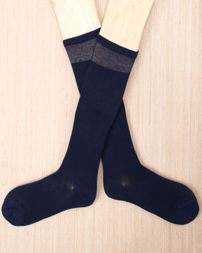 Calze color blu scuro in bamboo